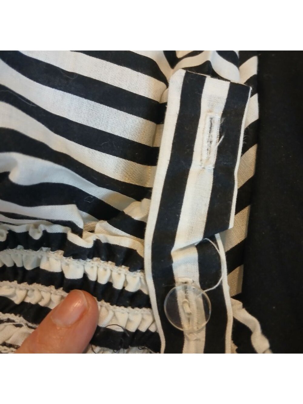 Mr. Joe Dress Striped Sleeveless Midi Womens Size 18 Made In USA VTG #I-11 - Picture 10 of 12